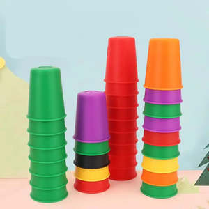 ถ้วยมอนเตสซอรี่แบบซ้อนได้ สำหรับการเรียงลำดับและของเล่นแบบต่อซ้อน - Product Image 3