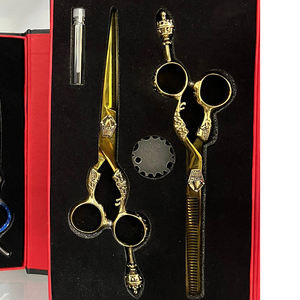 IMANS ENTERPRISES Kit de ciseaux de coiffure professionnels de haute qualité en acier inoxydable pour hommes et femmes, ensemble de barbier, logo personnalisé OEM/ODM - Product Image 2