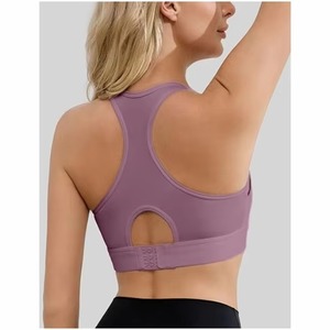 Sujetador deportivo de moda para mujer, Yoga, Fitness, gimnasio, entrenamiento, ropa deportiva acolchada sin costuras, Top elástico transpirable cómodo - Product Image 3