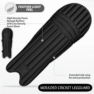 Protège-jambes de cricket en cuir PU moulé sur mesure, légers, de haute qualité, rembourrés en mousse de coton, confortables, équipement de protection des jambes - Product Image 6