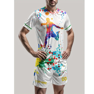 Maillot de football américain haut de gamme, respirant, design court, personnalisable par sublimation, caractéristiques d'équipe, maillot de football américain - Product Image 3