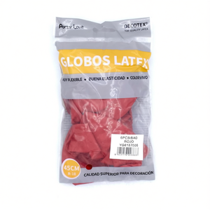 Palloncini in lattice Party Love 45 cm rossi R18 per decorazioni - Product Image 2