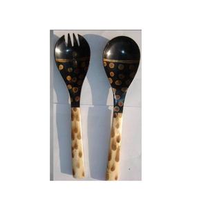 ชุดมีดเสิร์ฟสลัดทำจากไม้และเคลือบสำหรับร้านอาหารมือจับเคลือบเพื่อความปลอดภัยในราคาไม่แพง - Product Image 4