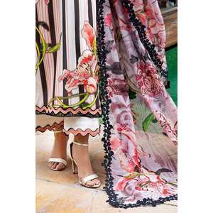 Traje Casual de Verano de 3 Piezas Sin Coser con Dupatta de Algodón Estampado Digital, Transpirable, Modelo PC-52004 - Product Image 2