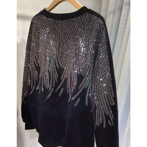 Sudaderas cómodas de alta calidad con diamantes de imitación para hombre, sudaderas básicas con diamantes de imitación hechas en Pakistán - Product Image 2