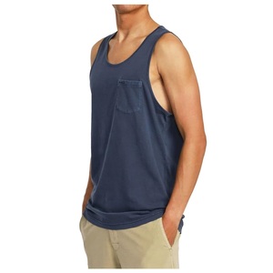 100% Cotton Men's Summer Casual Tank Top Eco-Friendly Oversize Single Jersey Solid Color Neck Best Price Bangladesh - Product Image 3