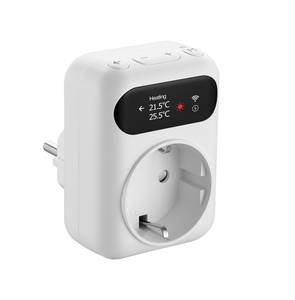 <span class=keywords><strong>Termostato</strong></span> Inteligente con <span class=keywords><strong>Enchufe</strong></span> <span class=keywords><strong>Wifi</strong></span> OLED, <span class=keywords><strong>Enchufe</strong></span> de 16 A, Control Remoto de Temperatura, Compatible con Alexa y Google Home, Sensor NTC de 3 Metros - Product Image 4
