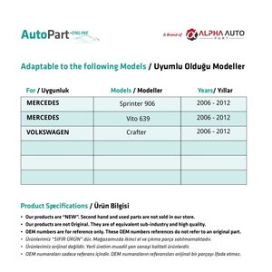 Pomo de cambio de marchas 6 velocidades para Mercedes Sprinter 906,Vito 639,Vw Crafter - Product Image 2