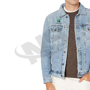 Chaqueta vaquera de moda al por mayor para hombre chaqueta vaquera de algodón transpirable color sólido calidad superior nuevo diseño - Product Image 2