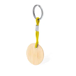 Portachiavi e Moschettone in Bambù Ecologico Cirbam, Gadget Promozionali - Product Image 1