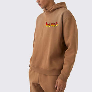 Sudadera con Capucha para Hombre, Estilo Urbano, Sin Cordones, Tejido Suave, Venta Caliente, Sudadera con Capucha Personalizable con Logotipo, 300-480 GSM - Product Image 4