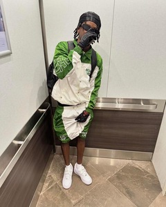 เซ็ตเสื้อแจ็คเก็ตกันลมและกางเกงขาสั้นสำหรับผู้ชายชุดวอร์มแบบกำหนดเอง - Product Image 4