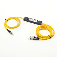 Module de couplage télécom DAMU haute précision 1x2 PLC, répartiteur de fibre optique à tube en acier, connecteur monomode FC/APC pour FTTH PON