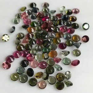 6mm Naturel Multi Tourmaline À Facettes Ronde Pierre Semi Précieuse Acheter Maintenant Grossiste au Prix Usine Pierre Nouveau Dernier Produit - Product Image 1
