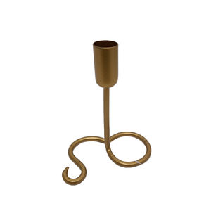 Fabuloso portavelas cónico de hierro negro diseño de garras decoración de iluminación de mesa de Metal para boda Navidad para oficina en casa - Product Image 5