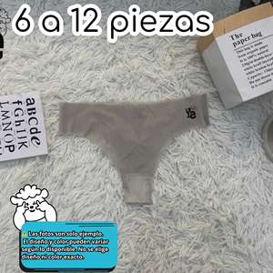 Paquete de 12 bragas ultrafinas sin costuras para mujer, segunda piel, cómodas, ligeras, elásticas, de talle bajo, sin líneas visibles - Product Image 5