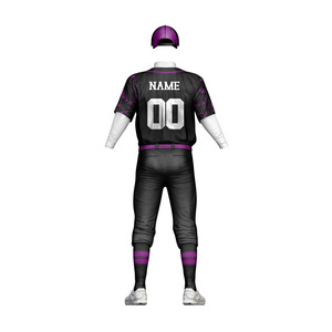 Uniforme de baseball OEM/ODM, vêtements de sport pour hommes, polyester/coton de haute qualité, léger, respirant, imprimé par sublimation, personnalisé - Product Image 4