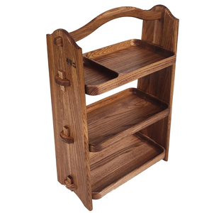 Estante de madera para tarros de especias, organizador de cocina de encimera de madera Natural de 3 niveles, la venta más vendida - Product Image 2