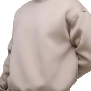 Sweatshirts Boxy Fit brodés personnalisés avec des cols ras du cou vierges imprimés sur des sweatshirts épais pour hommes - Product Image 4