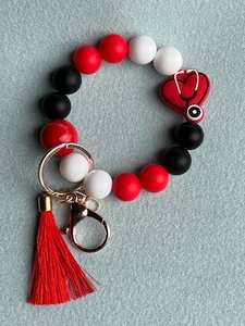 Porte-clés cône en pierre, porte-clés en perles de pierres précieuses en cristal de guérison, porte-clés en cristal, accessoire de sac, cadeau pour maman/ami-YF2212 - Product Image 4