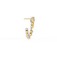 Pendientes de Diamantes Cultivados en Laboratorio con Corte Brillante Certificados por IGI, 0.76ct HPHT CVD, Oro Sólido de 14k/18k, Oro Blanco/Amarillo/Rosa, Cierre de Rosca