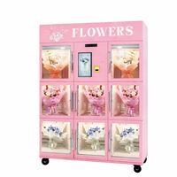 Distributeur automatique de fleurs fraîches en libre-service avec écran tactile pour bouquets d'extérieur