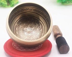 Eco Friendly Brass Singing Bowl with <b>Wooden</b> <b>Stick</b> Yoga Meditation Tibetan - Product Image 2