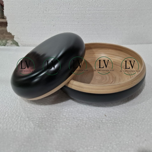 ชุดชามสลัดไม้ไผ่ปั่นด้วยมือสไตล์ทันสมัยเครื่องใช้ในครัวยุโรปชามขัดเงาทำมือทำจากเวียดนามขายส่งมี - Product Image 2