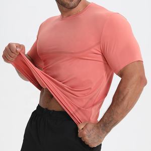 T-shirt homme en coton de couleur unie T-shirt homme décontracté col rond basique pour homme de haute qualité hauts tendance printemps été - Product Image 4