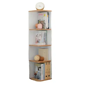 4-Tier Wooden Floor Freestanding Narrow <b>Tall</b> Cabinet Living Room - Product Image 1