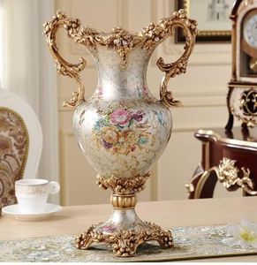 Pot de fleur de luxe pour la maison hôtel et restaurants vase décor à la maison couleur dorée métal fleur pot décoratif accessoires de décoration pour la maison - Product Image 4