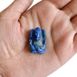 Idole de Ganesha en Lapis Lazuli Feng Shui - 1 Pouce - Décoration Protectrice en Cristal - Product Image 1