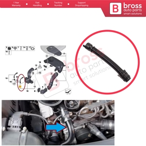 Manguera de Respiración de Admisión de Aire para Motor Diésel BHC669, para Motores de las Series 1, 3, 4, 5, X1, X3, X4, X5, N47, N57, 13717803842 - Product Image 5