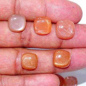 พลอยอัญมณีทรงหลังเบี้ยแบบซันสโตนอัญมณีควอตซ์ที่สวยงามสำหรับทำเครื่องประดับอัญมณีหลวมสวยงามและเป็นธรรมชาติ - Product Image 6