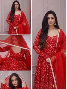 Premium Showroom Finished Quality Women's Salwar Kameez Party Wear Regular Fit All Seasons - Product Image 2