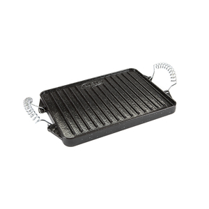 Piastra rettangolare in ghisa smaltata 24 x 44 cm. - Product Image 1
