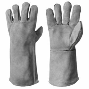 Gants de soudage MIG avec paume renforcée Gants de soudage MIG résistants au feu doublure intérieure souple Gants en cuir robuste - Product Image 3