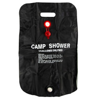 Douche solaire de camping TG60301 NOIRE 20L (5 GAL) en PVC durable et non toxique, rectangulaire, grande, monofonction, pour les enfants de plus de 4 ans