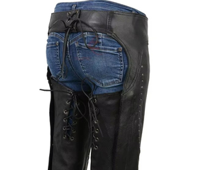 Chaparreras de Cuero Completo para Equitación, Talla Grande, Impermeables, Equipo Profesional de Cuero para Montar a Caballo - Product Image 4