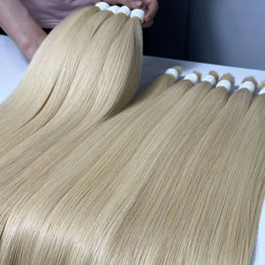 Vente en gros 100% cheveux humains en vrac #60 cheveux cuticule alignée vierge brut Remy - Product Image 1