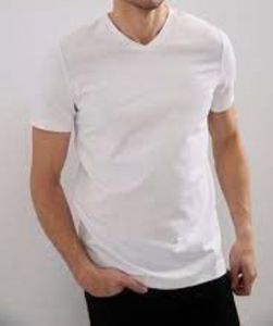 Camiseta lavada de gran tamaño de algodón 100% personalizable para hombre, ropa de calle informal con logotipo liso y cuello redondo de peso pesado de alta calidad, en blanco sólido - Product Image 2