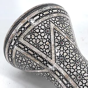 Gawharet El Fan 22cm Darbuka en mosaïque arabe perlée - Doumbek égyptien fait main - Product Image 2