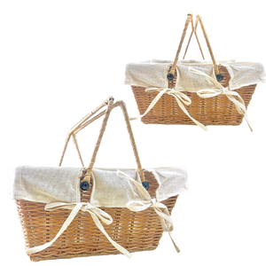 ตะกร้าหวายสุดฮอตอเนกประสงค์เป็นมิตรกับสิ่งแวดล้อมพร้อมจัดส่งทั่วประเทศ - Product Image 1