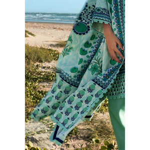 3-Piece Digital Printed <b>Linen</b> Khaddar Suit with Embroidered Dupatta SC-52005 <b>Set</b> - Product Image 5
