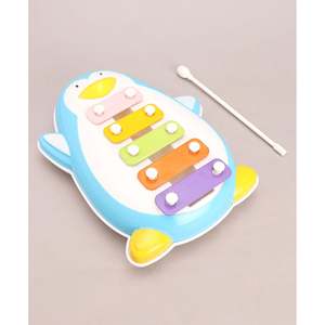 ชุดของเล่นดนตรีเพื่อการศึกษาสำหรับเด็ก รูปแบบกีตาร์ แอคคอร์เดียนขนาดเล็ก ซิลโลโฟนเพนกวินแบบอินเทอร์แอคทีฟ ทำจากพลาสติก สำหรับเด็กเล็ก - Product Image 1