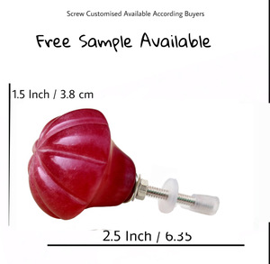 Tiradores de puerta de cajón de latón de resina fucsia moderna, tirador artesanal para armario, tocador, dormitorio, cocina, baño, uso - Product Image 3