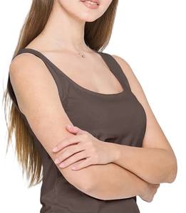 เสื้อกล้ามแฟชั่นแขนกุดคอลึกอเนกประสงค์สำหรับเสื้อผ้าออกกำลังกายเซ็กซี่สีอินเทรนด์ตามฤดูกาลแห้งเร็ว - Product Image 3