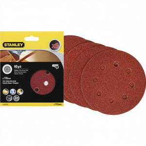Discos de Lijado Stanley de 115 mm, Paquete Múltiple, para Lijadoras Orbitales Aleatorias - Product Image 2