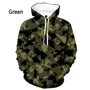 Vestes polaires d'hiver unisexes, sweats à capuche imprimés camouflage 3D pour hommes, streetwear pour enfants, survêtements à la mode - Product Image 2