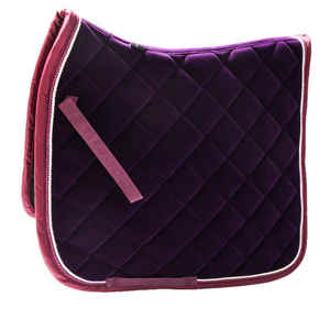 Selle de dressage DR de haute qualité |   Tapis de selle de cheval en velours haut de gamme, vente en gros personnalisée - Product Image 4